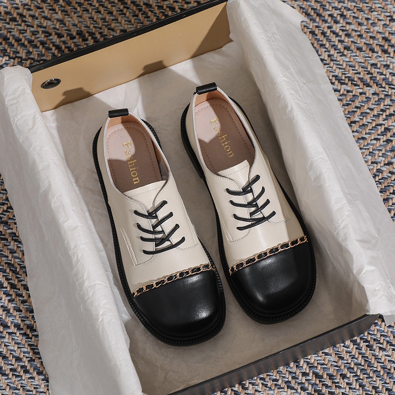 新しいレトロな女性の靴ファッション英国オックスフォードシュー - Oxford Lace Up Women のレビューと価格