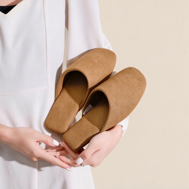 シンプルなコットンリネン素材の通気性のあるルームスリッパ。高 - Women'S Shoes Quality のレビューと価格