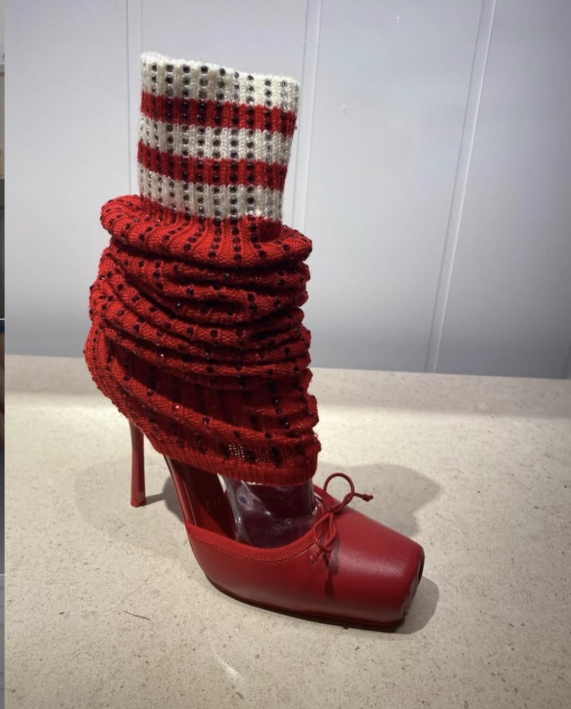 バタフライコンツスクエアトゥニーハイ女性サンダルソックスブー - Knee High Boots Women のレビューと価格